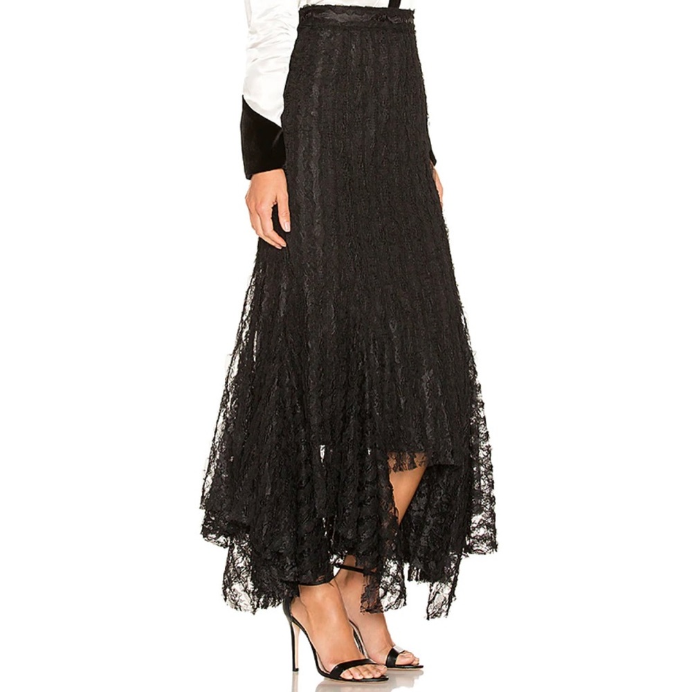 Divine Heritage Lace Midi Skirt in Onyx - Picture 3 of 16